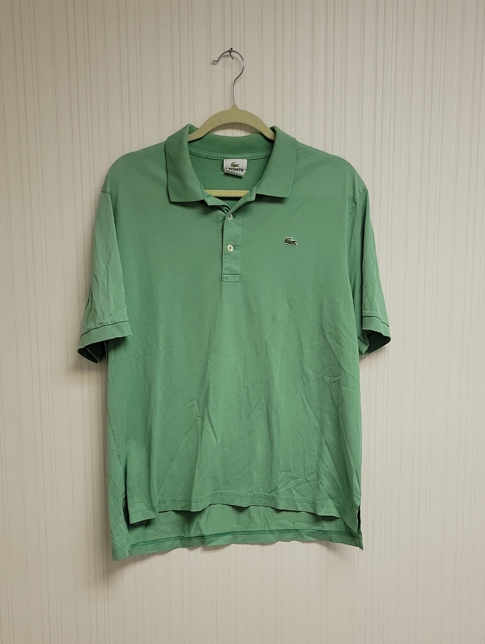 Lacoste Men's Polo Shirt in Green Sz 6 Large Preppy Business Casual Academia